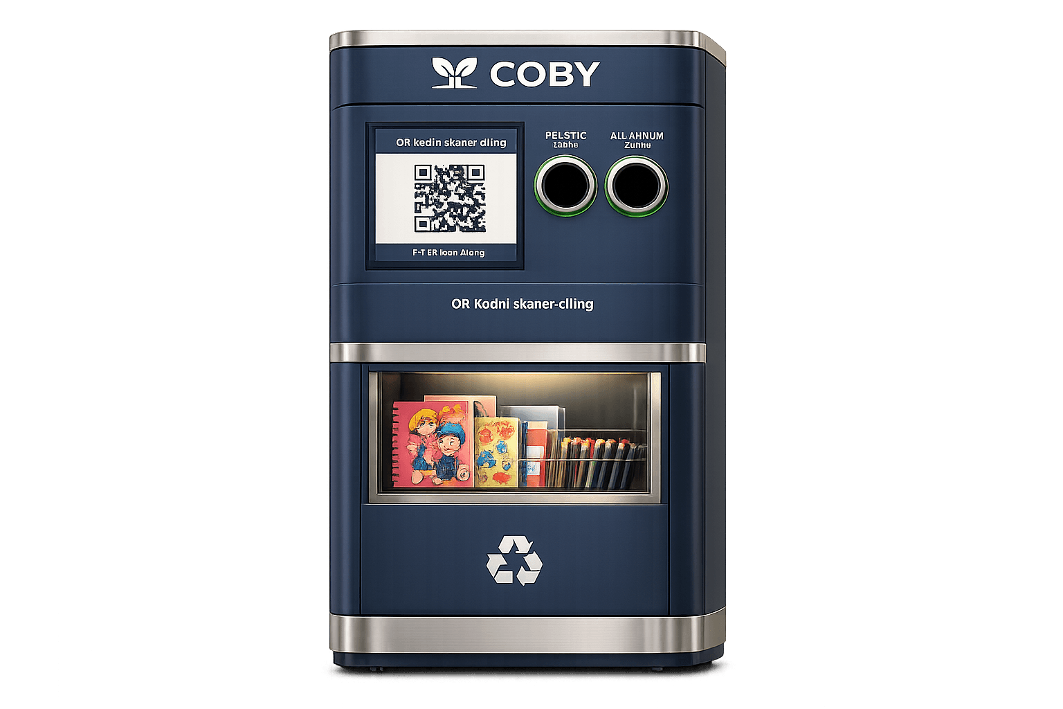 COBY machine render in studio lighting